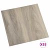 vidaXL Pranchas de Piso 55 pcs Cinzento-acastanhado 5,11 m&sup2; PVC