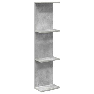 vidaXL Prateleira de Parede Cinzento Cimento 25 x 15 x 100 cm