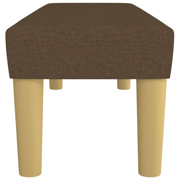 vidaXL Banco 100x30x30 cm tecido castanho-escuro