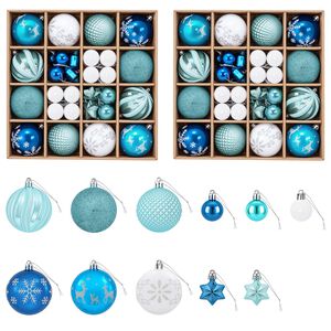 vidaXL Conjunto de Bolas de Natal 88 unid.