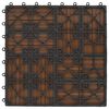 vidaXL Telha de Deck 11 pcs Teca 30 x 30 cm WPC