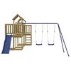 vidaXL Conjunto de brincar para exterior madeira de pinho impregnada