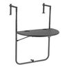 Livin'outdoor Mesa dobr&aacute;vel de varanda semicircular cinzento