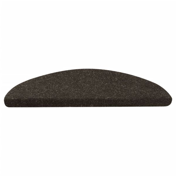 vidaXL Tapetes de escada adesivos 10 pcs 65x22,5x3,5 cm antracite