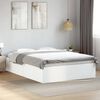 vidaXL Estrutura de cama 135x190 cm derivados de madeira branco