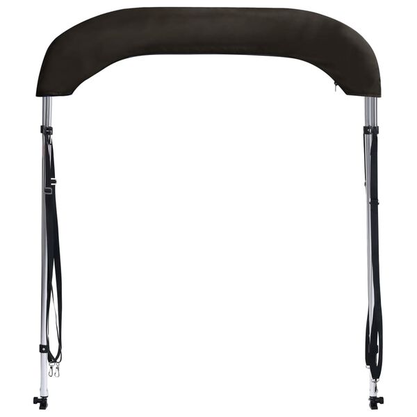 vidaXL Toldo de 2 arcos Bimini 150x120x110 cm preto