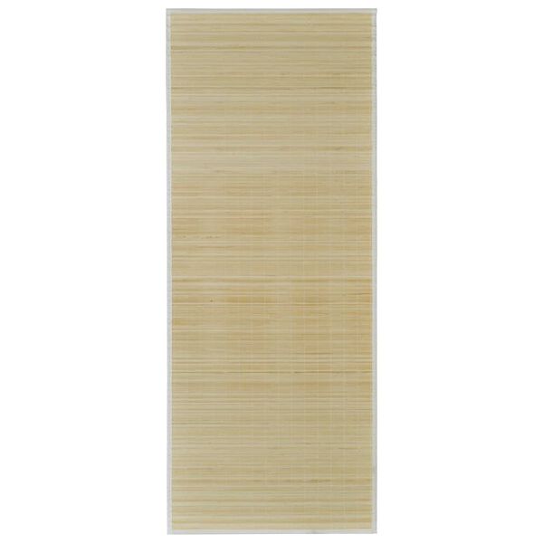 Tapete retangular bambu 120 x 180 cm natural