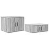 vidaXL Arm&aacute;rio de arruma&ccedil;&atilde;o 2 unid. Cinza Sonoma 108 x 41 x 40 cm