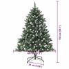 vidaXL &Aacute;rvore de Natal Artificial Verde 150 cm PVC, Pl&aacute;stico e A&ccedil;o