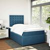 vidaXL Cama boxspring com colch&atilde;o 120x190 cm veludo azul
