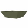 vidaXL Vaso de Jardim 5 pcs Verde Oliva 50 x 50 x 15 cm