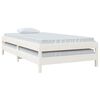 vidaXL Cama empilhável 100x200 cm madeira de pinho maciça branco