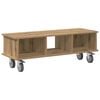 vidaXL Suporte para TV 100 x 35 x 35 cm Carvalho Artesanal
