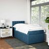 vidaXL Cama boxspring com colch&atilde;o 90x200 cm veludo azul