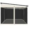 vidaXL Gazebo com paredes de malha 4x3 m a&ccedil;o creme