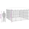 vidaXL Canil com telhado de exterior 300x300x210 cm