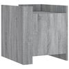 vidaXL Mesa cabeceira 45x50x50 cm derivados de madeira cinzento sonoma