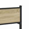 vidaXL Estrutura de cama sem colch&atilde;o 100x190 cm metal carvalho sonoma