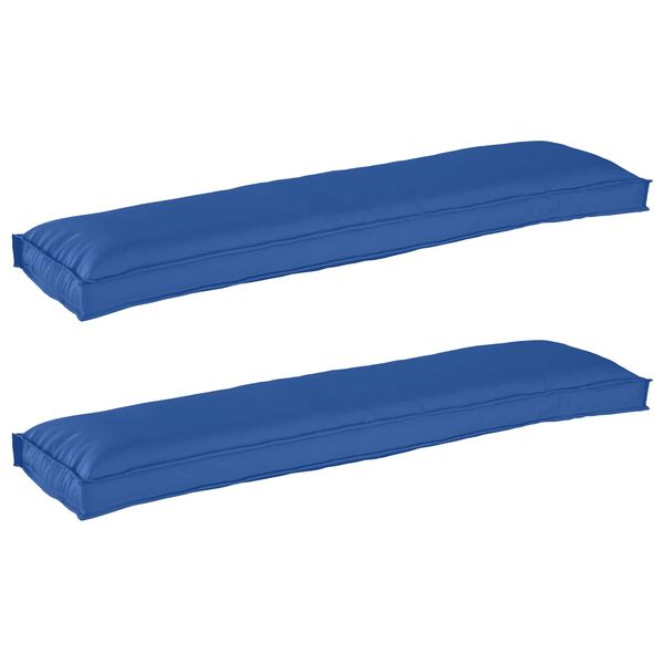 vidaXL Conjunto de Almofadas para Palete 2 pcs Azul Royal