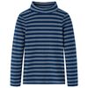 T-shirt de manga comprida para crian&ccedil;a azul-marinho 128