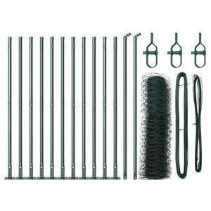 vidaXL Poste de Cerca Verde