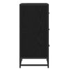 vidaXL Buffet Carvalho Preto 35,5 x 35 x 76 cm