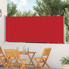 vidaXL Toldo lateral retr&aacute;til para p&aacute;tio 120x500 cm vermelho