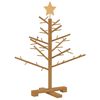 vidaXL &Aacute;rvore de Natal de Madeira com suporte Castanho 75 cm