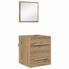 vidaXL Conjunto de M&oacute;veis para Banheiro Castanho 41 x 38,5 x 48 cm