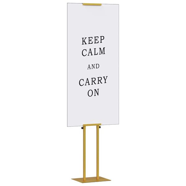 vidaXL Displays de Feira 2 pcs Ouro 30 x 23,5 x 210 cm A&ccedil;o