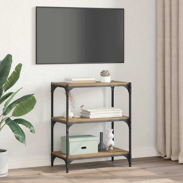 vidaXL Gabinete de Livros carvalho artisiano 60 x 33 x 70,5 cm