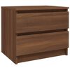 vidaXL Mesa cabeceira 2pcs 50x39x43,5 deriv. madeira carvalho castanho