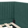 vidaXL Estrutura de Cama de Canto Verde Escuro 80 cm x 200 cm Veludo