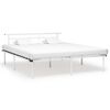 vidaXL Estrutura de cama em metal 180x200 cm branco