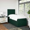 vidaXL Cama com molas/colch&atilde;o 80x200 cm veludo verde-escuro