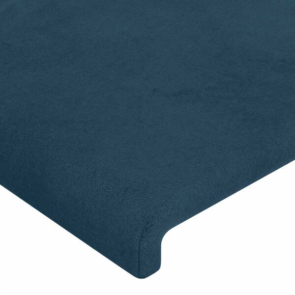 vidaXL Cabeceiras azul-escuro 160x5x78/88 cm veludo