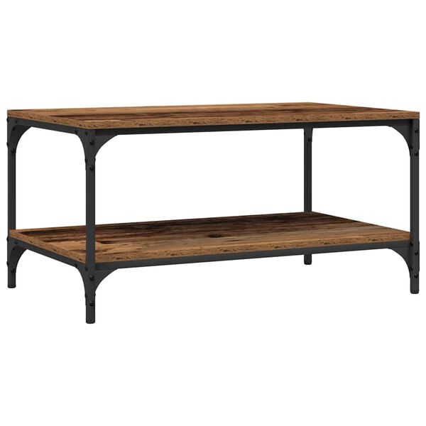 vidaXL Mesa de centro Madeira Antiga 80 x 50 x 40 cm