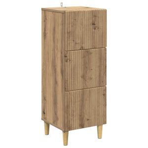 vidaXL Gabinete de Gavetas Carvalho Arttisan 33 x 34,5 x 90 cm