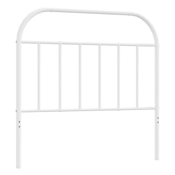 vidaXL Cabeceira de cama 100 cm metal branco