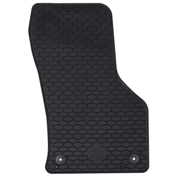 vidaXL Tapete de carro 4 pcs Preto Borracha