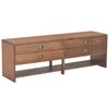 vidaXL M&oacute;vel de TV com 4 gavetas 120x30x40 cm abeto maci&ccedil;o