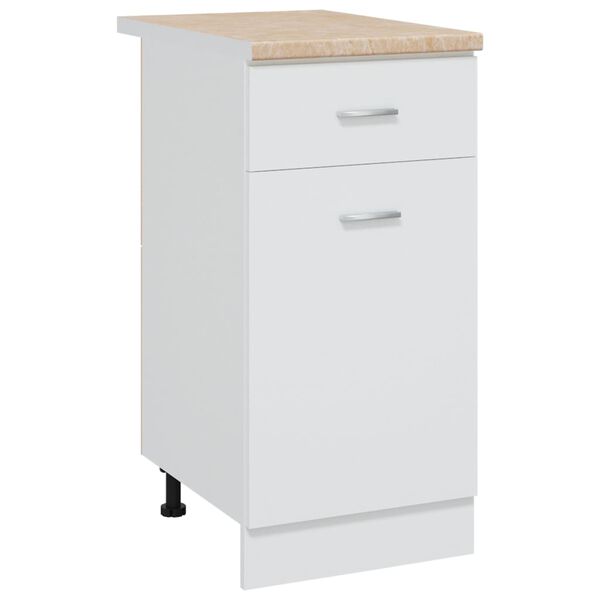 vidaXL Bancada cozinha aglomerado 40x60x2,8cm bege textura de m&aacute;rmore