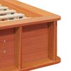vidaXL Estrutura da Cama Marrom Cera 80 x 200 cm