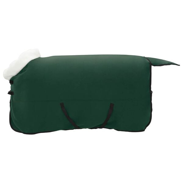 vidaXL Cobertor de Cavalo Verde escuro total 145 cm Fleece polar