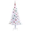 vidaXL &Aacute;rvore de Natal Artificial com 150 LEDs Branco 150 cm PVC e A&ccedil;o