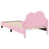 vidaXL Estrutura de Cama Infantil com Cabeceira Rosa 80 x 200 cm PU
