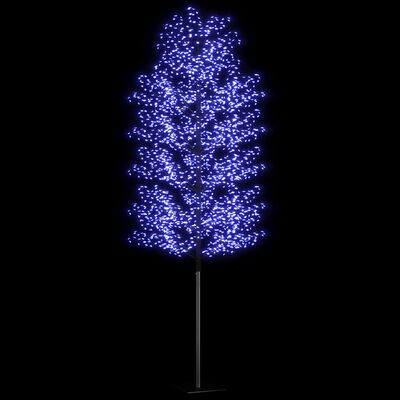 vidaXL Árvore de Natal 2000 luzes LED flor cerejeira luz azul 500 cm