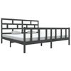 vidaXL Estrutura de cama 200x200 cm madeira de pinho maci&ccedil;a cinzento