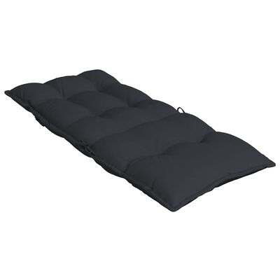 vidaXL Almofadões p/ cadeira encosto alto 4 pcs tecido oxford preto