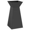 vidaXL Vaso de Pilar 2 pcs Preto 35 x 35 x 73 cm